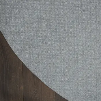 8' Round Gray Non Slip Rug Pad