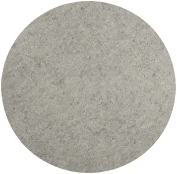 5' Round Gray Non Slip Rug Pad