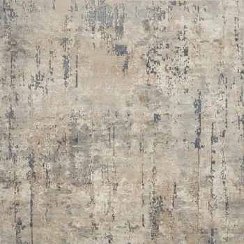 9' X 12' Beige Abstract Power Loom Area Rug
