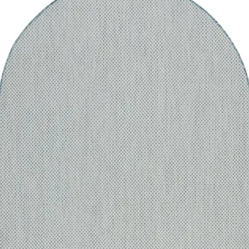 5' X 8' Blue Geometric Power Loom Area Rug