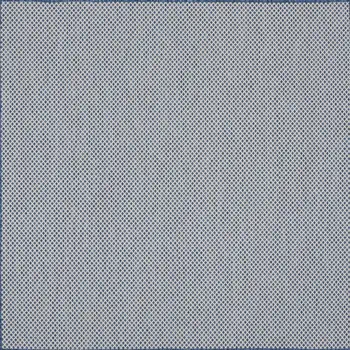 5' Bone Square Geometric Power Loom Area Rug
