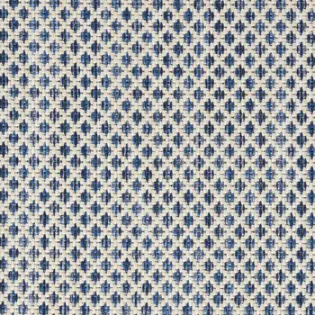 4' X 6' Blue Geometric Power Loom Area Rug