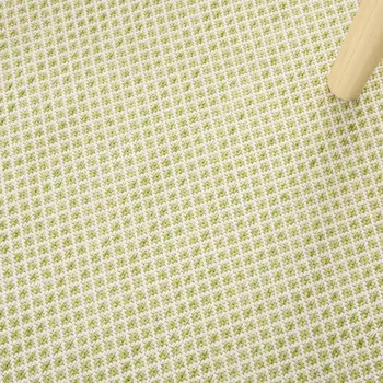 7' X 10' Green And Ivory Indoor Outdoor Area Rug