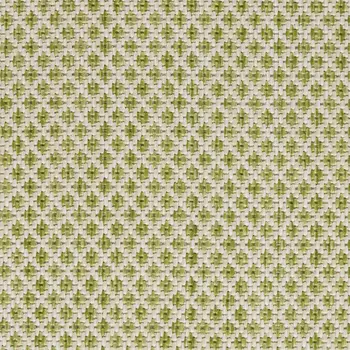 8' X 10' Green And Ivory Indoor Outdoor Area Rug