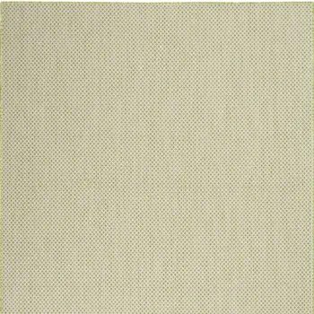 4' X 6' Green Geometric Power Loom Area Rug