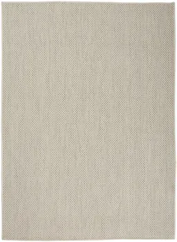 5' X 7' Ivory Geometric Power Loom Area Rug