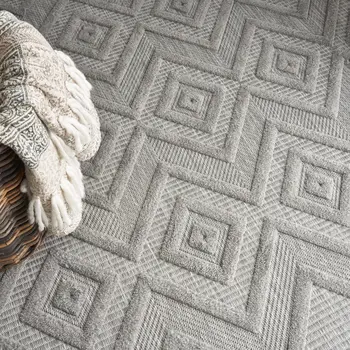 8' X 10' Gray Indoor Outdoor Area Rug