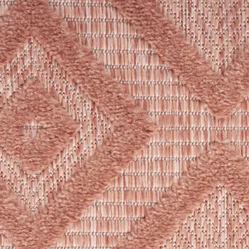 7' X 10' Orange Indoor Outdoor Area Rug