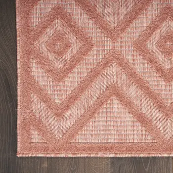 8' X 10' Orange Indoor Outdoor Area Rug