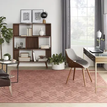8' X 10' Orange Indoor Outdoor Area Rug