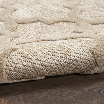 8' X 10' Beige Indoor Outdoor Area Rug
