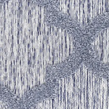 7' X 10' Blue Indoor Outdoor Area Rug