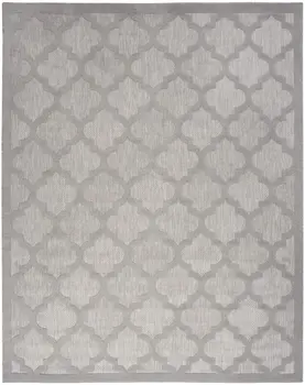 8' X 10' Gray Indoor Outdoor Area Rug