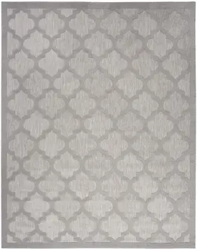 8' X 10' Gray Indoor Outdoor Area Rug