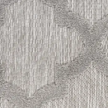 8' X 10' Gray Indoor Outdoor Area Rug