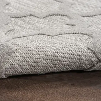 8' X 10' Gray Indoor Outdoor Area Rug