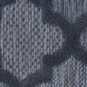 7' X 10' Navy Blue Indoor Outdoor Area Rug