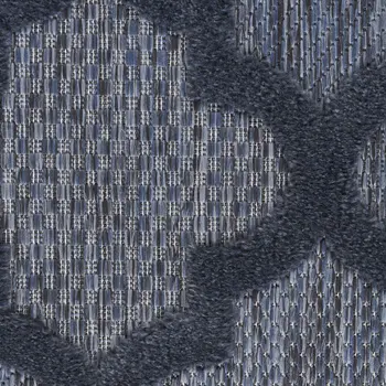 8' X 10' Navy Blue Indoor Outdoor Area Rug