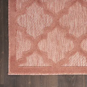 8' X 10' Orange Indoor Outdoor Area Rug