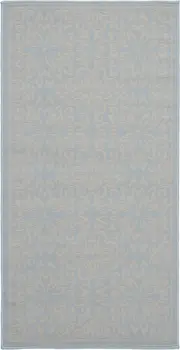 2' X 4' Light Blue Floral Power Loom Area Rug