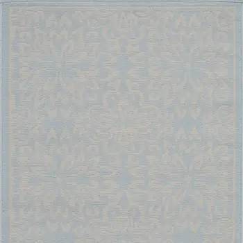 2' X 4' Light Blue Floral Power Loom Area Rug