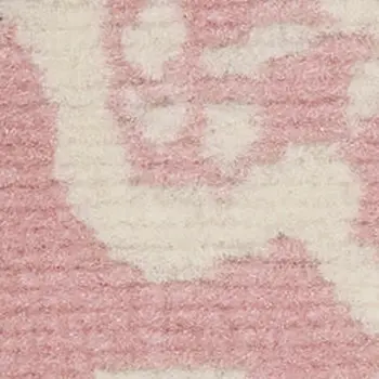 5' X 7' Pink Floral Power Loom Area Rug