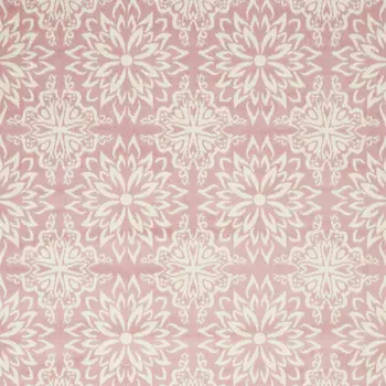 5' X 7' Pink Floral Power Loom Area Rug