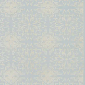 8' X 10' Light Blue Floral Power Loom Area Rug