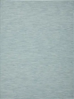 9' X 12' Aqua Indoor Outdoor Area Rug