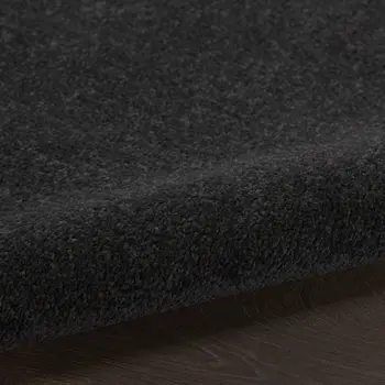 5' X 8' Black Power Loom Area Rug