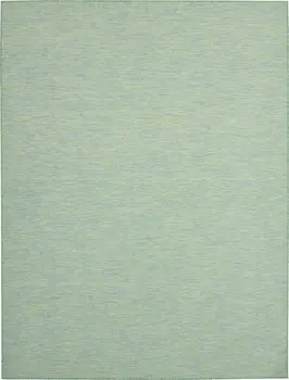 9' X 12' Blue And Green Indoor Outdoor Area Rug