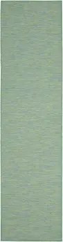 8' Blue Power Loom Runner Rug
