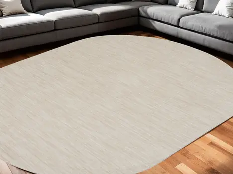 6' X 9' Cream Indoor Outdoor Area Rug