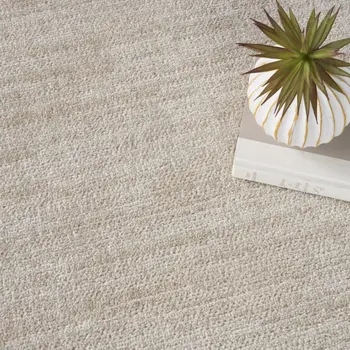 6' X 9' Cream Indoor Outdoor Area Rug