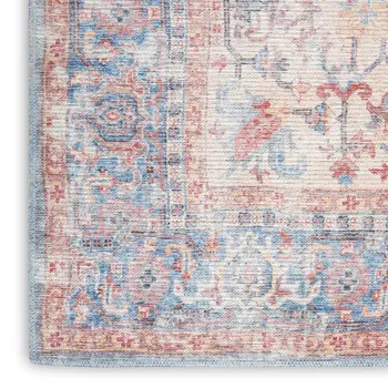 8' Gray And Ivory Abstract Runner Rug