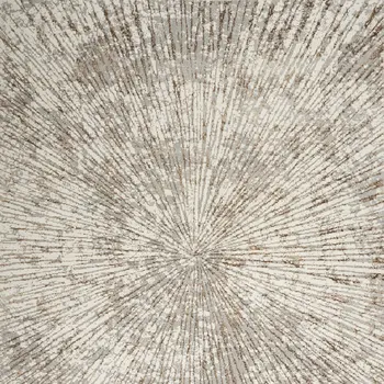 9' X 12' Gray And Ivory Abstract Area Rug