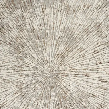 12' X 15' Gray And Brown Abstract Area Rug