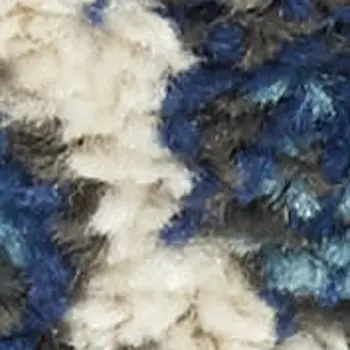 9' X 12' Blue And Gold Floral Area Rug