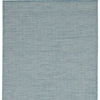 8' Aqua Power Loom Runner Rug