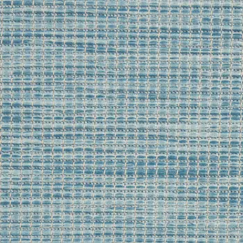 4' X 6' Aqua Power Loom Area Rug