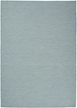 4' X 6' Aqua Power Loom Area Rug