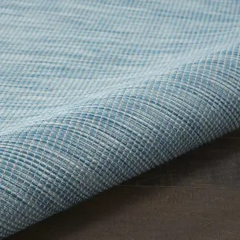 10' Aqua Power Loom Runner Rug