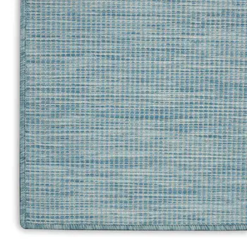 10' Aqua Power Loom Runner Rug