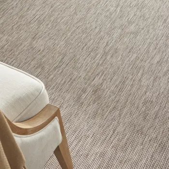 8' Beige Round Indoor Outdoor Area Rug
