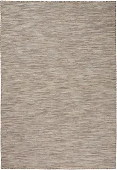 5' X 7' Beige Indoor Outdoor Area Rug