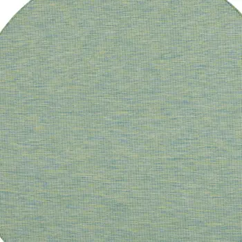 6' Blue Round Power Loom Area Rug