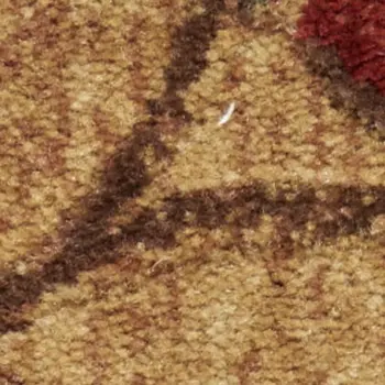 7' X 10' Brown Floral Power Loom Area Rug