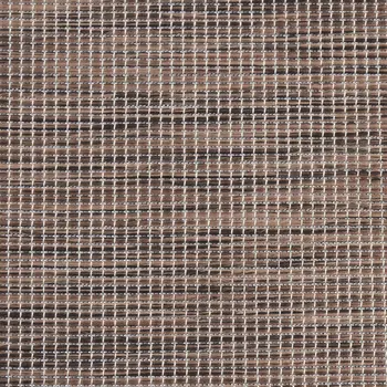 6' Brown Round Power Loom Area Rug