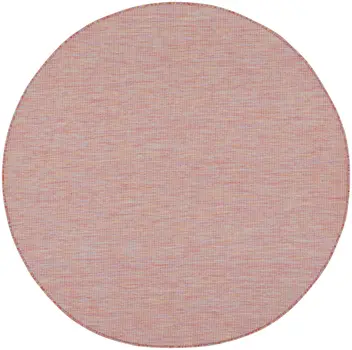 6' Dark Red Indoor Outdoor Area Rug