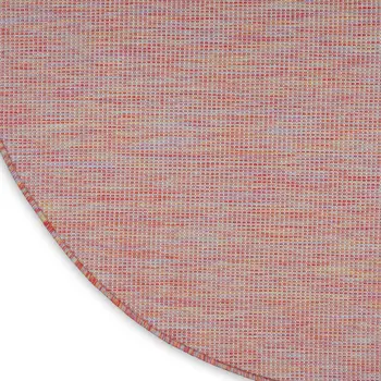 6' Dark Red Indoor Outdoor Area Rug